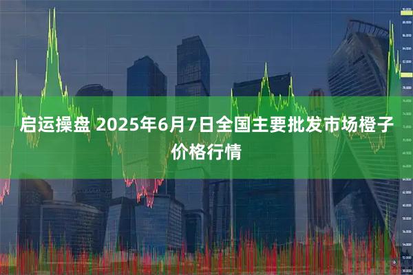 启运操盘 2025年6月7日全国主要批发市场橙子价格行情